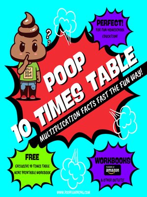 cover image of Poop 10 Times Table--Learn Multiplication Facts Fast the Fun Way